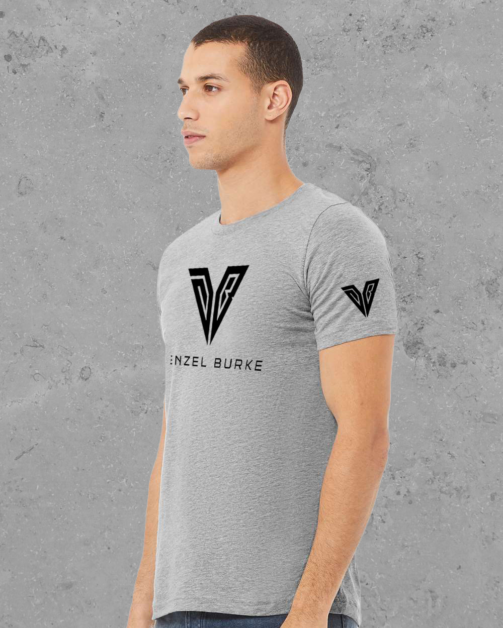 Denzel Burke Logo Heather Tee